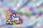 Vorbestellung * Easter Unicorn Serie* Eigenproduktion - 5- Motiv sitzt unten